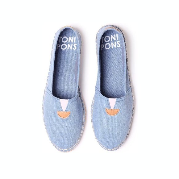 TONI PONS Toni Pons Classic Espadrilles Denim Flat Summer Sandal 9 NWT - Picture 2 of 5